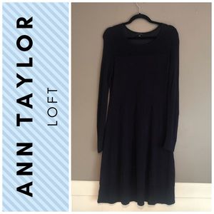 Ann Taylor Long Sleeve Knit Dress